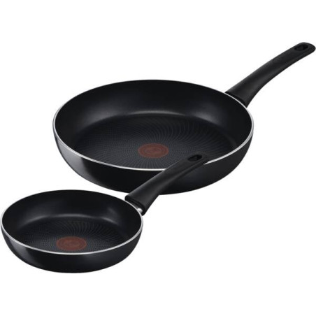 set di padelle tefal generous cook 20cm 28cm nero 2pz [c27890]