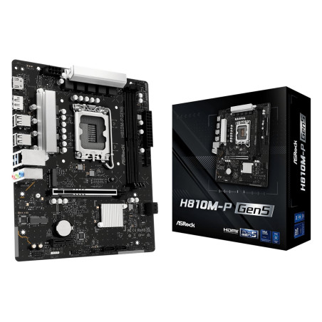 scheda madre asrock h810m-p 1851 atx 2x ddr5 [h810m-p gen5]