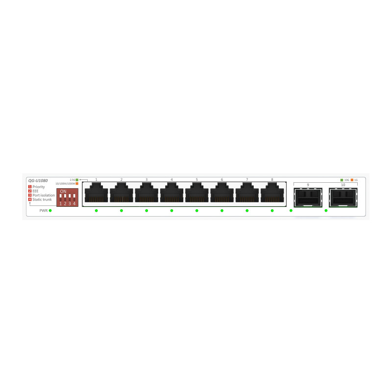 switch asus qg-u1080 non gestito 10 porte ethernet gigabit 10-100-1000-2500mbps