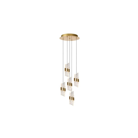 lampada a sospensione lucide kligande 5x8w 520lm 2700k ip20 oro opaco-ottone