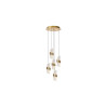 lampada a sospensione lucide kligande 5x8w 520lm 2700k ip20 oro opaco-ottone