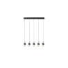 lampada a sospensione lucide kligande 5x7.8w 620lm 2700k ip20 nero