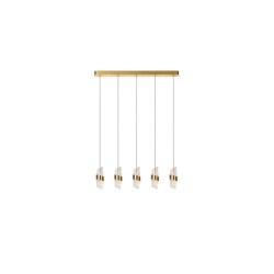 lampada a sospensione lucide kligande 5x7.8w 620lm 2700k ip20 oro