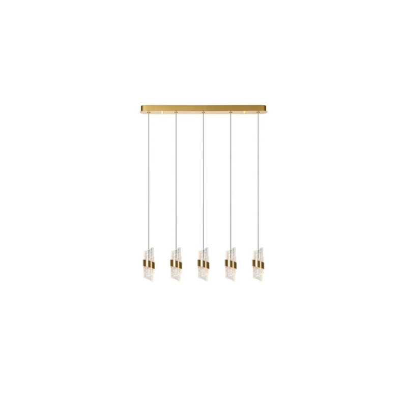 lampada a sospensione lucide kligande 5x7.8w 620lm 2700k ip20 oro