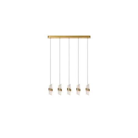 lampada a sospensione lucide kligande 5x7.8w 620lm 2700k ip20 oro
