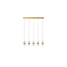 lampada a sospensione lucide kligande 5x7.8w 620lm 2700k ip20 oro