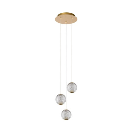 lampada a sospensione lucide cintra 3x4.7w 283lm 2700k ip20 oro [13499/13/60]