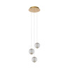 lampada a sospensione lucide cintra 3x4.7w 283lm 2700k ip20 oro [13499/13/60]