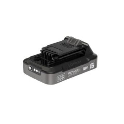 batteria black & decker bdl2018s 18v 2.0ah nero [bdl2018s-xj]