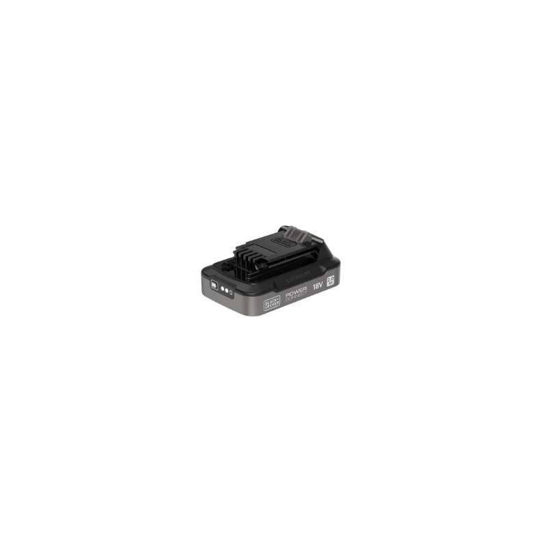 batteria black & decker bdl2018s 18v 2.0ah nero [bdl2018s-xj]