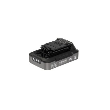 batteria black & decker bdl2018s 18v 2.0ah nero [bdl2018s-xj]
