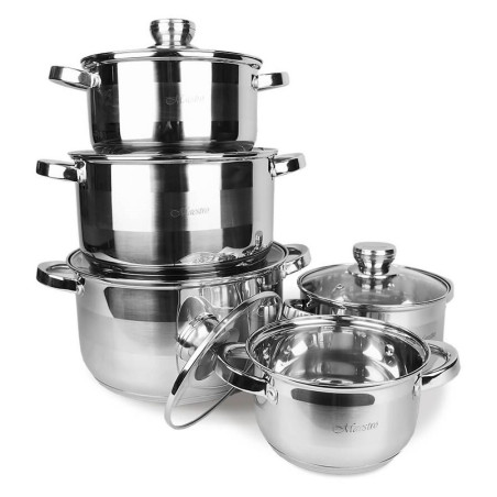 set di pentole maestro mr-2220-10 acciaio inossidabile 10pz