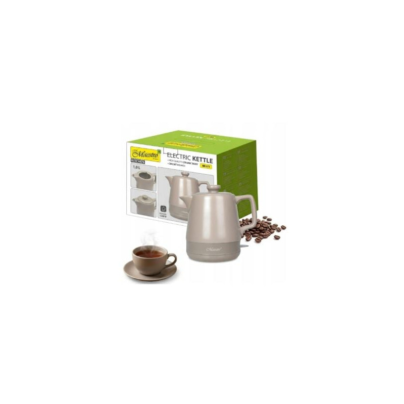 bollitore elettrico mr-071 1l 1200w beige [mr-071-beige]