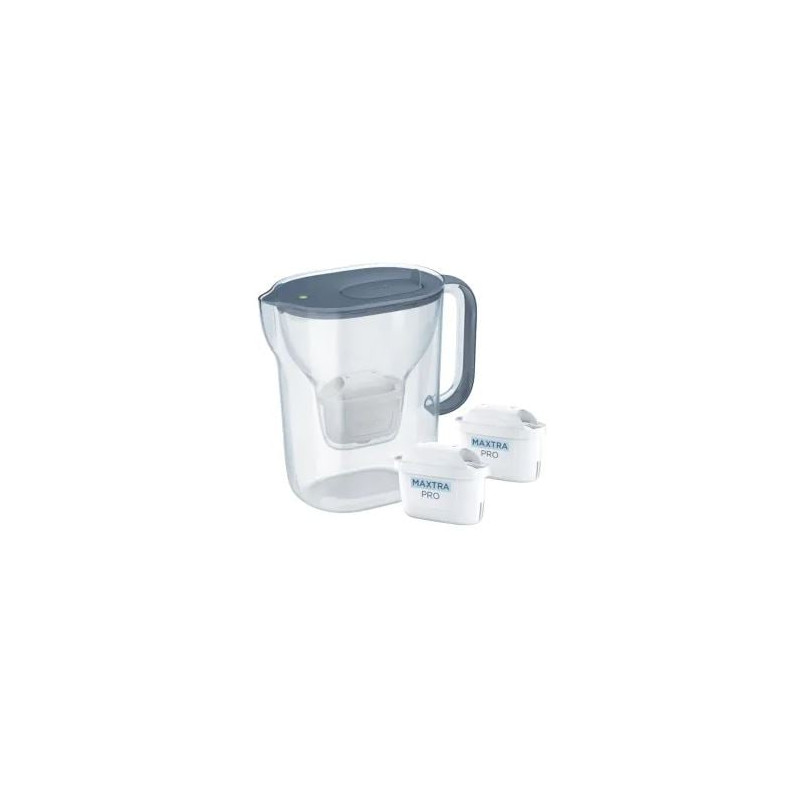 caraffa filtrante brita style essential 2.4l + 2 cartucce maxtrapro