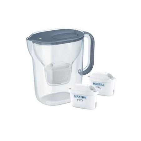 caraffa filtrante brita style essential 2.4l + 2 cartucce maxtrapro