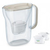 caraffa filtrante brita style essential 2.4l + 2 cartucce maxtrapro