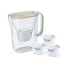 caraffa filtrante brita style essential + 3 cartucce maxtrapro pp