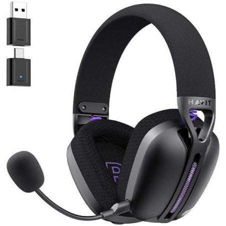 cuffia havit fuxi-h3 plus wireless bluetooth per gaming 3.5mm