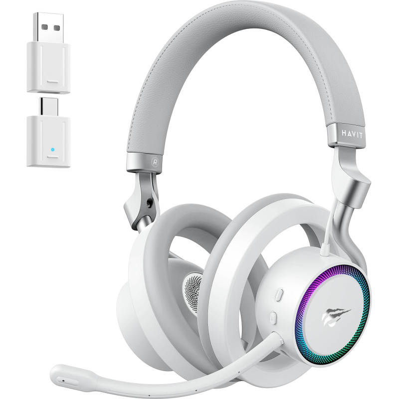 cuffia havit fuxi-h8 wireless bluetooth per gaming 3.5mm con