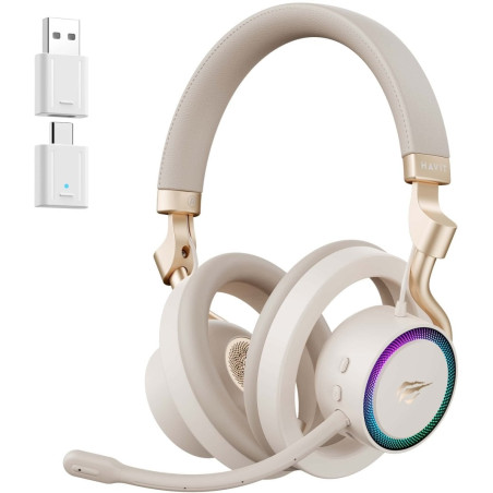 cuffia havit fuxi-h8 wireless bluetooth per gaming 3.5mm con