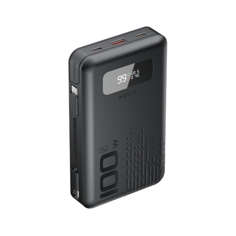batteria portatile havit pb5212 powerbank 20000mah nero [pb5212]