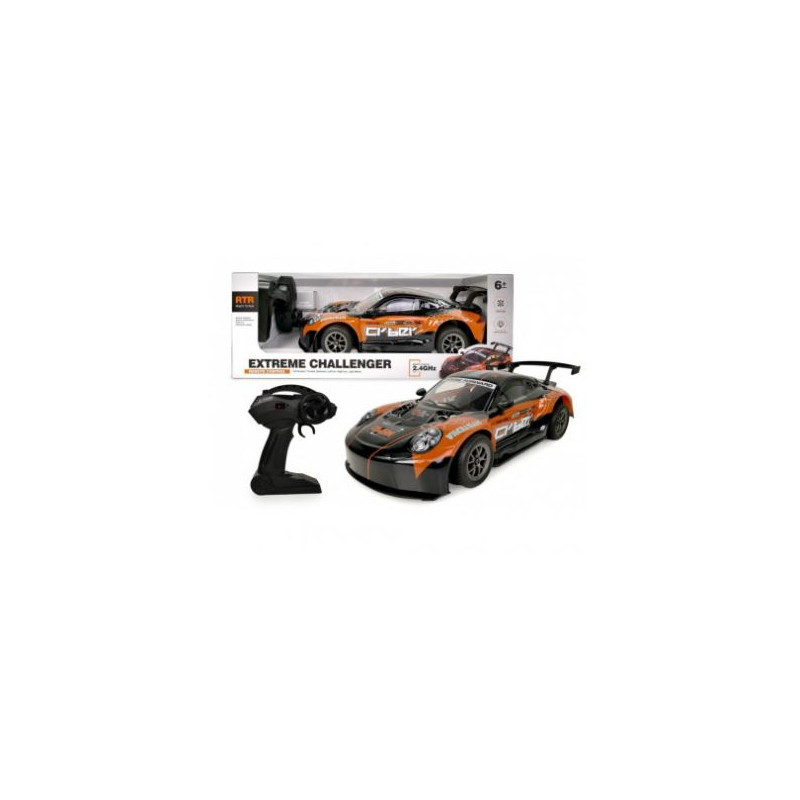 modellino artyk auto radiocomandata 1:8 nero arancione [wratys0cf076982]