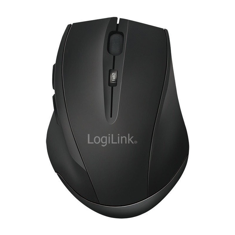 mouse logilink bt5.0 wireless usb ottico 1600dpi nero [umllirbdid0032b]