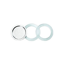 Guarnizioni caffettiera forever + filtro alluminio tz 12