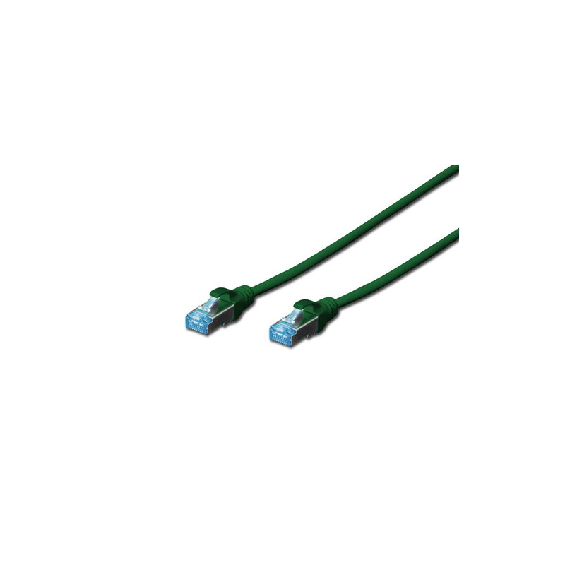 patchkabel digitus rj45 sf/utp cat5e 1.00m gr?n hebelschutz [dk-1532-010/g]