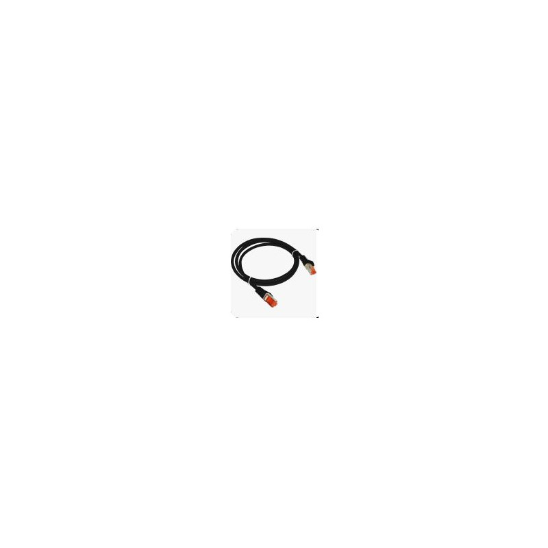 cavo di rete a-lan alantec patch f/utp cat.6 pvc 0.5m nero [kks6cza0.5]