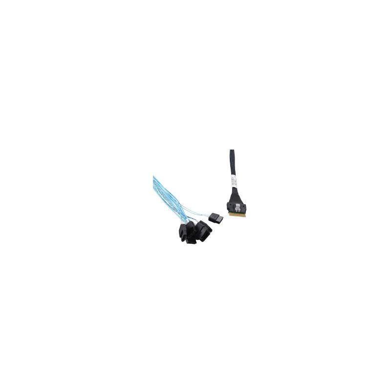 cavo di trasferimento dati adaptec ack i slimsasx8 8satax1 0.8m nero