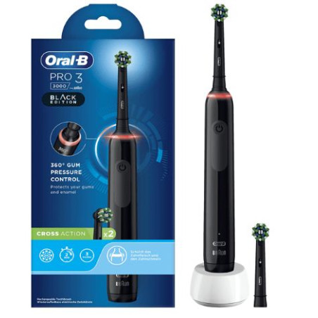 spazzolino elettrico braun oral-b pro 3 3000 ad azione incrociata