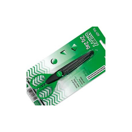 Forbici lebez snippy zig-zag in acciaio 17 cm art.4339 [4339]