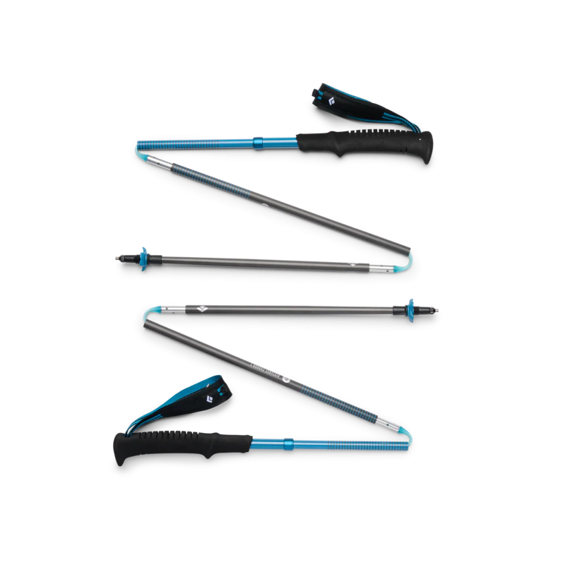bastoncino da trekking black diamond distance carbon z 125cm 1paio