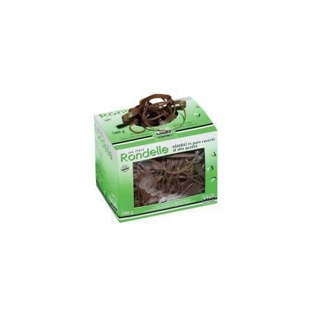 Elastici per ufficio lebez 500gr in scatola misure assortite [75012]