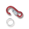 Portachiavi anello moschettone lock 6 pz.12 geit [geit ]