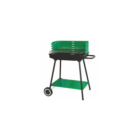 Barbecue lapillo rettangolare base metallo 57x37 h 68 08208