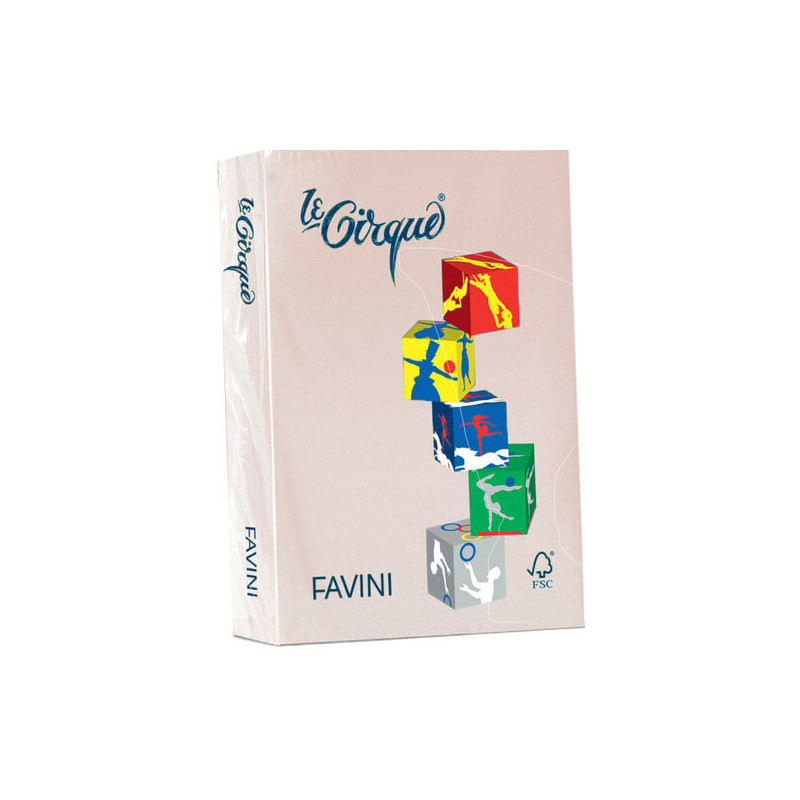 Carta in risma colorata favini 250 fogli a4 160gr lecirque avorio