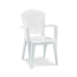 Poltrona resina scab superelegant bianca 1900