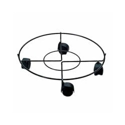 Portavaso mille su ruote tondo nero 40