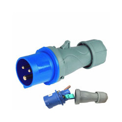 Spina industriale rosi cee 2pt ip44 cablaggio rapido