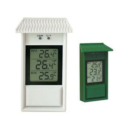 Termometro moller in plastica min/max digitale bianco 105055