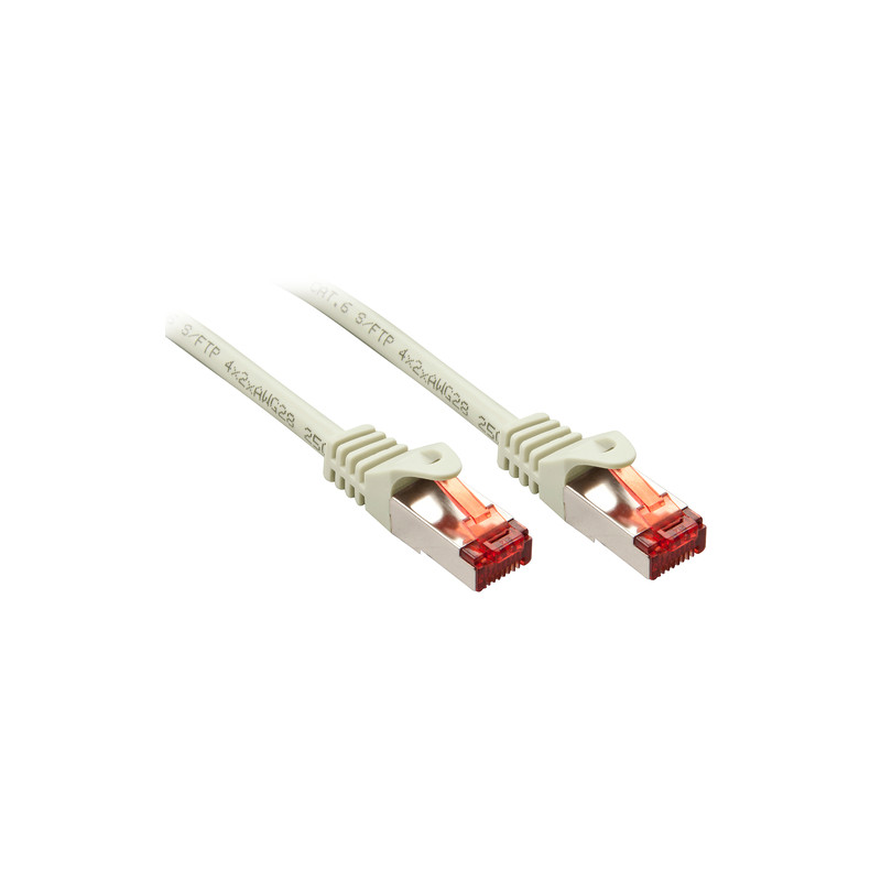 Cavo di rete lindy basic cat.6 s/ftp grigio chiaro 0,3m [47340]