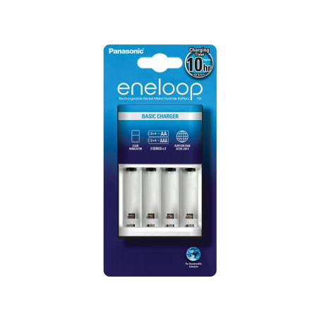 Caricabetteria panasonic eneloop bq-cc51 bianco [bq-cc51e]