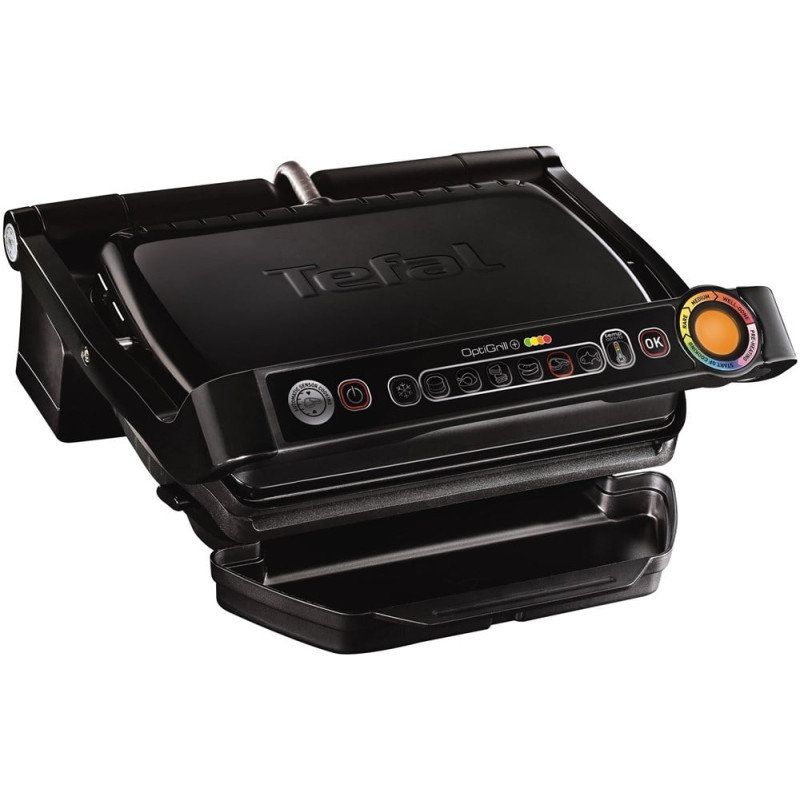Griglia elettrica tefal gc7148 optigrill + snacking e baking nero