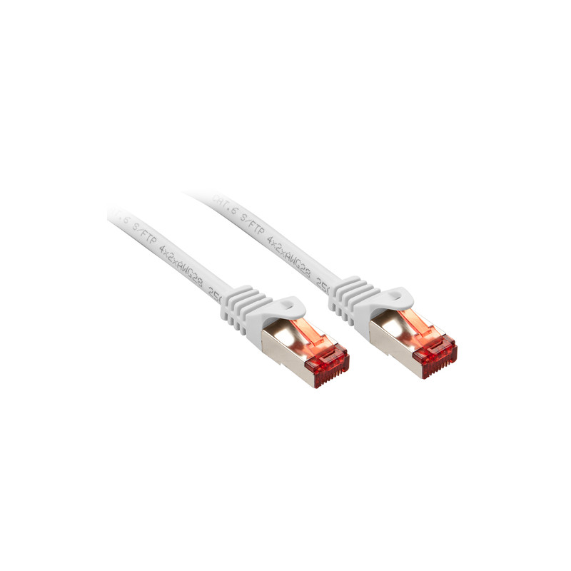 Cavo di rete lindy basic cat.6 s/ftp bianco 0,5m [47381]