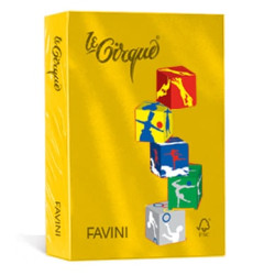 Carta in risma colorata favini 500 fogli a4 80gr lecirque giallo