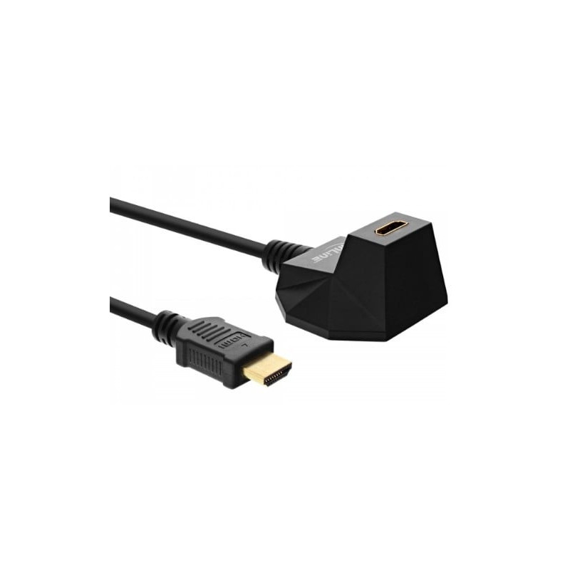 Cavo hdmi inline high speed hdmi con base di supporto 4k2k maschio/femmina