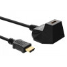 Cavo hdmi inline high speed hdmi con base di supporto 4k2k maschio/femmina