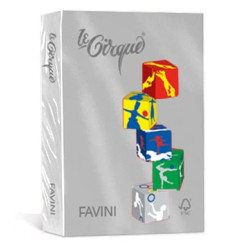 Carta in risma colorata favini 500 fogli a4 80gr lecirque grigio